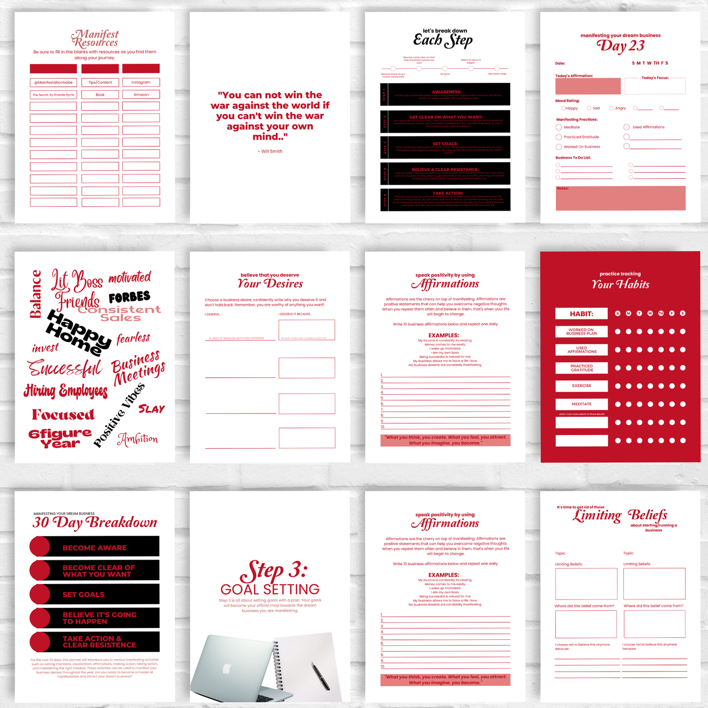 Manifest Your Dream Business -
A 30 Day Manifest Guide & Planner