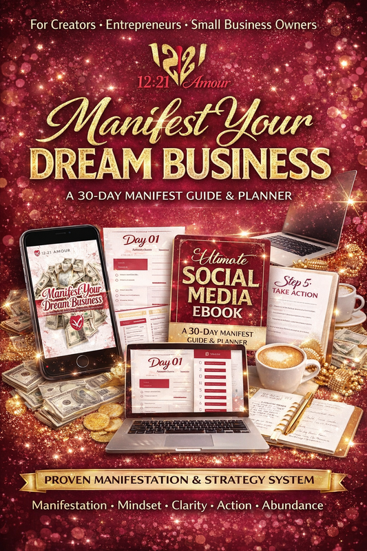 Manifest Your Dream Business -
A 30 Day Manifest Guide & Planner